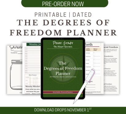 PREORDER: 2027 Degrees of Freedom Digital Planner | Printable Daily Planner | Financial, Meal & Goal Planning